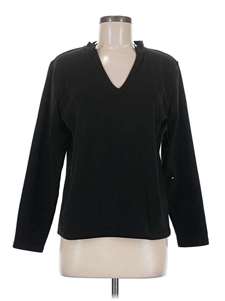 Pre-owned Made With Love Pullover Sweater In Black