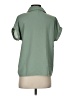 Assorted Brands 100% Polyester Solid Green Short Sleeve Blouse Size S - photo 2