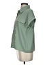 Assorted Brands 100% Polyester Solid Green Short Sleeve Blouse Size S - photo 5