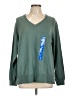 Lucky Brand Graphic Green Pullover Sweater Size L - photo 1