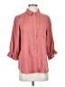 Intro 100% Lyocell Pink 3/4 Sleeve Button-Down Shirt Size S - photo 1
