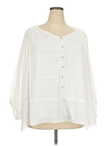 H By Halston 3/4 Sleeve Blouse (view 1)