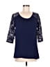 Unbranded Blue 3/4 Sleeve Top Size M (estimated) - photo 1