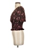 Nine Britton 100% Polyester Burgundy Short Sleeve Blouse Size XS - photo 5