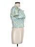 Just Polly Green Short Sleeve Blouse Size L - photo 4