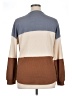 BTFBM Color Block Brown Long Sleeve Top Size XL - photo 2