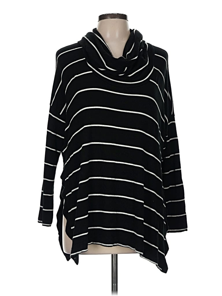 Pre-owned Lou & Grey Pullover Sweater In Black