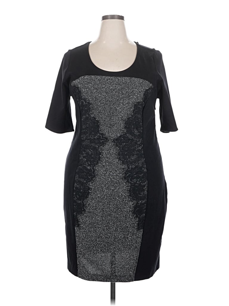 Pre-owned Lane Bryant Cocktail Dress In Black