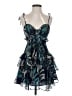Saints + Secrets 100% Polyester Tropical Blue Cocktail Dress Size XS - photo 1