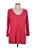 Lands' End Red 3/4 Sleeve Top Size L (tall) - photo 1