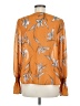 A New Day 100% Polyester Orange Long Sleeve Blouse Size M - photo 2