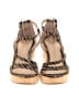 Vince Camuto Stripes Tan Black Wedges Size 9 1/2 - photo 2
