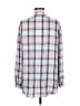 Express 100% Rayon Plaid Gray Long Sleeve Button-Down Shirt Size M - photo 2