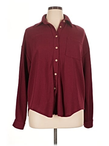 HOTOUCH Long Sleeve Button-Down Shirt (view 1)