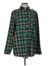Pulse Plaid Green Long Sleeve Blouse Size M - photo 1