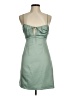 Topshop 100% Polyester Solid Green Cocktail Dress Size 6 - photo 1