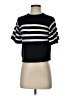 Amour Vert Stripes Black Short Sleeve Turtleneck Size XS - photo 1