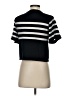 Amour Vert Stripes Black Short Sleeve Turtleneck Size XS - photo 2