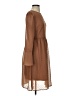 Unbranded 100% Polyester Solid Brown Casual Dress Size S - photo 4