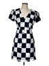 Milly 100% Polyester Argyle Blue Casual Dress Size 10 - photo 1