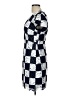 Milly 100% Polyester Argyle Blue Casual Dress Size 10 - photo 5