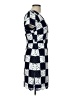 Milly 100% Polyester Argyle Blue Casual Dress Size 10 - photo 4