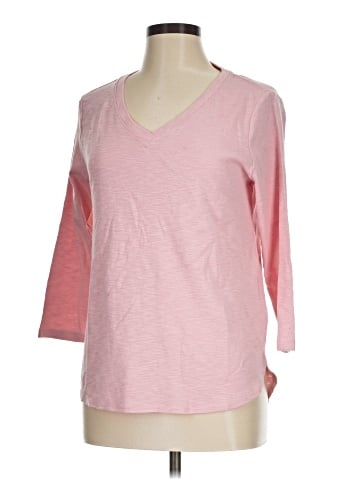 KIRKLAND Signature 3/4 Sleeve T-Shirt (view 1)