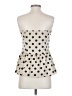 Shein 100% Polyester Ivory Sleeveless Blouse Size S - photo 2