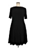 Connected Apparel Solid Black Casual Dress Size 18 - photo 2