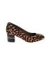 AUBREY LYNN Animal Print Brown Heels Size 7 - photo 1