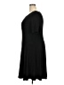 Connected Apparel Solid Black Casual Dress Size 18 - photo 5