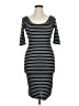 Alloy Apparel Stripes Black Casual Dress Size XL - photo 1