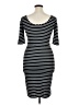 Alloy Apparel Stripes Black Casual Dress Size XL - photo 2