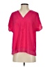 DKNY Pink Short Sleeve Blouse Size S - photo 1