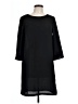 H&M 100% Polyester Solid Black Casual Dress Size 12 - photo 1