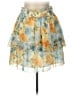 Illa Illa 100% Polyester Tie-dye Yellow Casual Skirt Size L - photo 2
