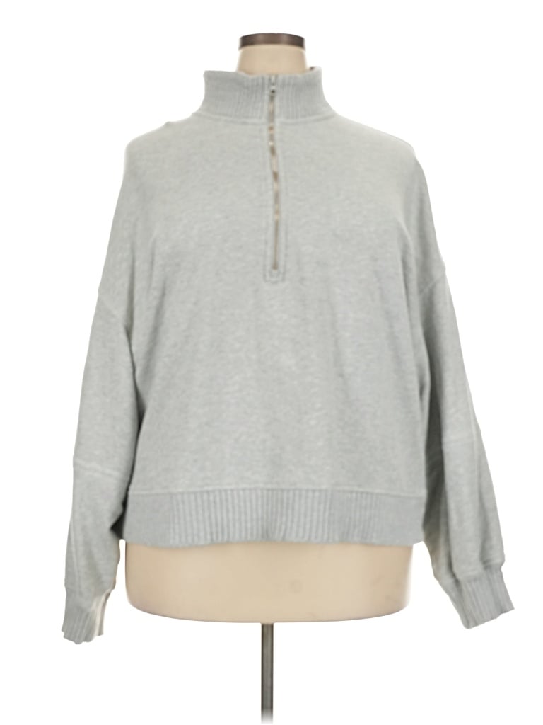 Pre-owned Aerie Pullover Sweater In Gray