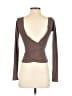 Carbon38 Brown Long Sleeve Top Size S - photo 2