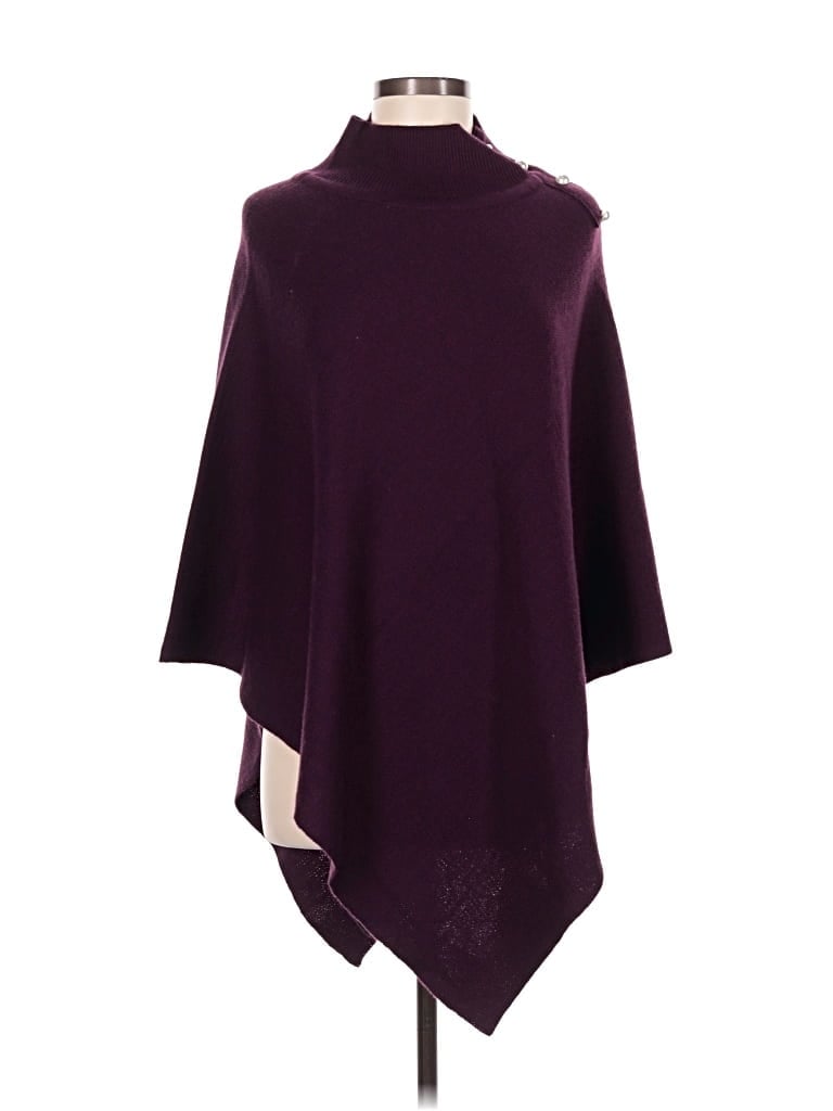 Pre-owned Ann Taylor Poncho In Purple