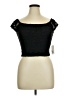 Faded Rose Black Short Sleeve Top Size XL - photo 1