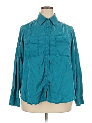 Lane Bryant Long Sleeve Button-Down Shirt (view 1)