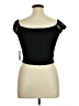 Faded Rose Black Short Sleeve Top Size XL - photo 2