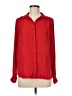 H&M 100% Polyester Red Long Sleeve Blouse Size 6 - photo 1