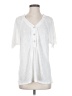 BKE White Short Sleeve Blouse Size S - photo 1