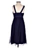 The Limited 100% Polyester Solid Blue Cocktail Dress Size 0 - photo 2