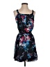 Express 100% Polyester Print Black Cocktail Dress Size XS - photo 1