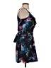 Express 100% Polyester Print Black Cocktail Dress Size XS - photo 4