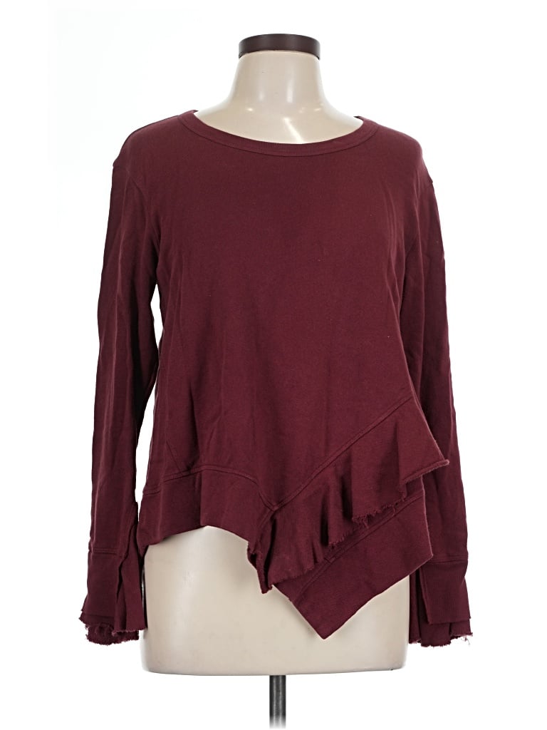 Pre-owned Wilt Sweatshirt In Burgundy
