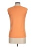 MULTIPLES Orange Sleeveless T-Shirt Size M - photo 2