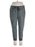Caslon 100% Linen Solid Gray Linen Pants Size XL Petite - photo 1